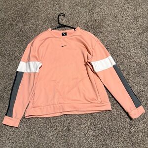 Nike Peach Sweatshirt with Black Logo